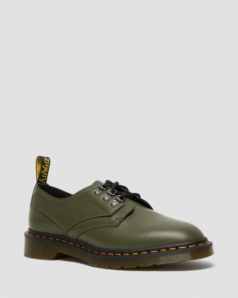 Dr Martens 1461 Verso Smooth Læder Oxford Sko Dame Grøn | DK 376QMA